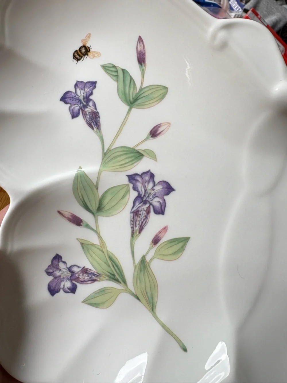 Lenox Butterfly Meadow Hors D’oeuvre Tray Butterfly Shape Porcelain Dish - Picture 5 of 10